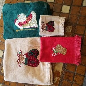 Christmas towels